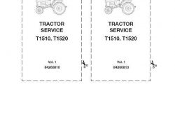 Service Manual for New Holland Tractors model T1510