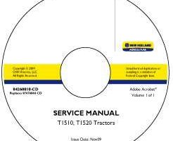 Service Manual on CD for New Holland Tractors model T1520