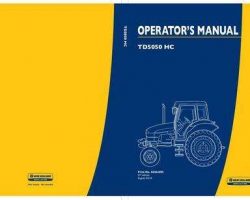 Operator's Manual for New Holland Tractors model TD5050 HC