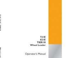 Case Wheel loaders model 721E Operator's Manual