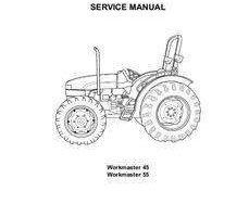 Service Manual for New Holland Tractors model Workmaster 55