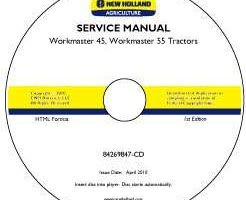 Shop Service Repair Manual on CD for New Holland Tractors model Workmaster 55