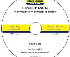 Service Manual on CD for New Holland Tractors model Workmaster 45