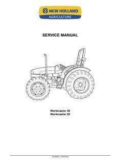 Service Manual for New Holland Tractors model Workmaster 45