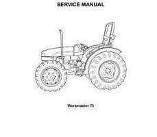 Service Manual for New Holland Tractors model Workmaster 75
