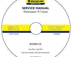 Service Manual on CD for New Holland Tractors model Workmaster 75