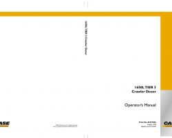 Case Dozers model 1650L Operator's Manual