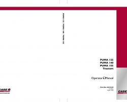 Operator's Manual for Case IH Tractors model PUMA 140