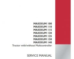 Service Manual for Case IH Tractors model MAXXUM 100