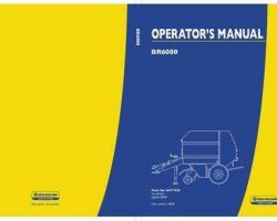 Operator's Manual for New Holland Balers model BR6080