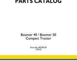Parts Catalog for New Holland Tractors model 40