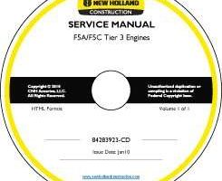 Service Manual on CD for New Holland CE SKID STEERS / COMPACT TRACK LOADERS model L180
