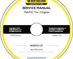Service Manual on CD for New Holland CE SKID STEERS / COMPACT TRACK LOADERS model C185