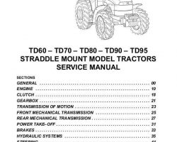 Service Manual for New Holland Tractors model TD70