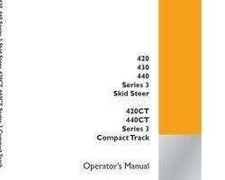 Case Skid steers / compact track loaders model 430 Operator's Manual