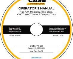 Operator's Manual on CD for Case IH Skid steers / compact track loaders model 420