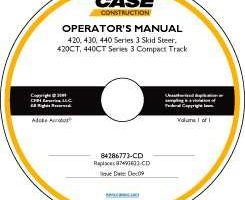 Operator's Manual on CD for Case Skid steers / compact track loaders model 430