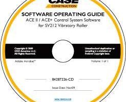 Operator's Manual on CD for Case Compactors model SV212