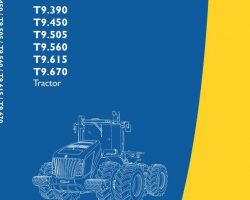 Operator's Manual for New Holland Tractors model T9.615