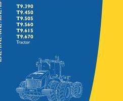 Operator's Manual for New Holland Tractors model T9.505