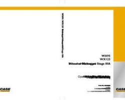 Case Excavators model WX125 Operator's Manual