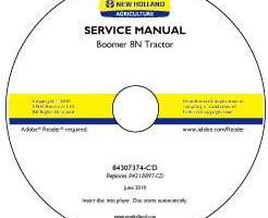 Service Manual on CD for New Holland Tractors model Boomer 8N