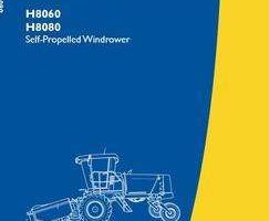 Operator's Manual for New Holland Windrower model H8080