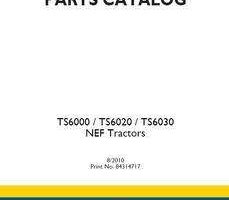 Parts Catalog for New Holland Tractors model TS6000