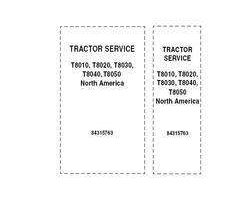 Service Manual for New Holland Tractors model T8020