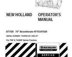 Operator's Manual for New Holland Tractors model T4000