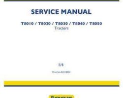 Service Manual for New Holland Tractors model T8050