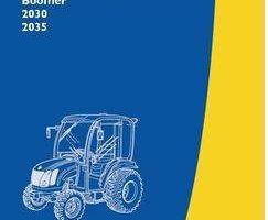 Operator's Manual for New Holland Tractors model 2035