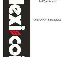 Operator's Manual for New Holland Sprayers model 68XL