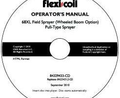 Operator's Manual on CD for New Holland Sprayers model 68XL