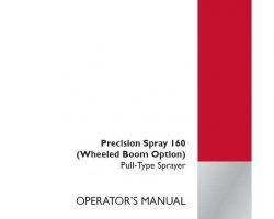 Operator's Manual for Case IH Sprayers model 160