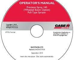 Operator's Manual on CD for Case IH Sprayers model 160