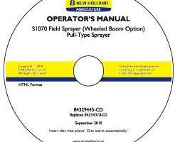 Operator's Manual on CD for New Holland Sprayers model S1070