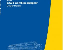 Operator's Manual for New Holland Combine model 86C