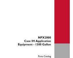 Parts Catalog for Case IH Sprayers model 2800