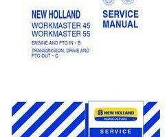 Engine Service Manual for New Holland Tractors model Workmaster 55