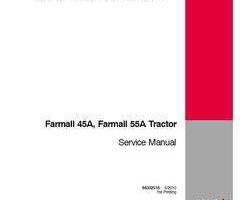 Service Manual for Case IH Tractors model Farmall 55A