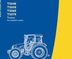 Operator's Manual for New Holland Tractors model T5050