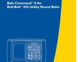 Owner Operator Maintance Manual for New Holland Balers model Roll-Belt 450
