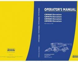 Operator's Manual for New Holland Combine model CR9070 Elevation