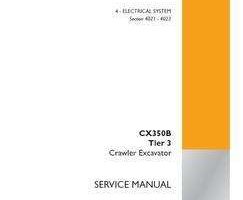 Case Excavators model CX350B Electrical Wiring Diagram Manual