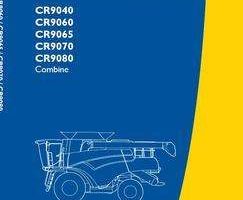 Operator's Manual for New Holland Combine model CR9040