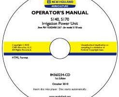 Operator's Manual on CD for New Holland Engines model S140