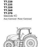 Operator's Manual for New Holland Tractors model T7.260