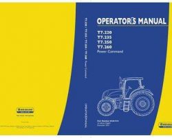 Operator's Manual for New Holland Tractors model T7.250
