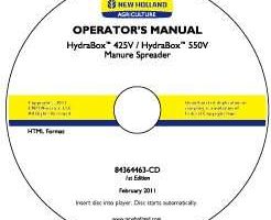 Operator's Manual on CD for New Holland Spreaders model 425V